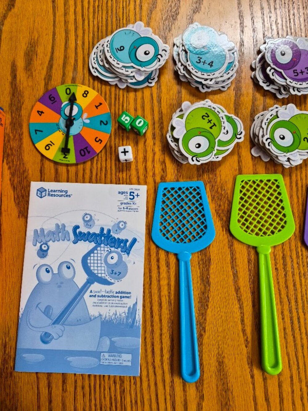 Learning Resources Math Swatters Addition & Subtraction Game - Picture 3 of 4